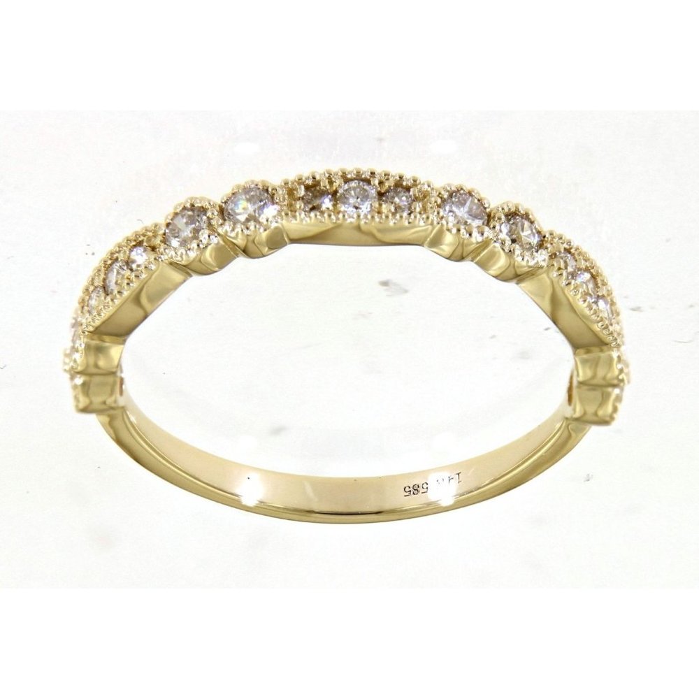 Real Diamond Daily Wear Fancy Ring Fine Jewelry Yellow Gold